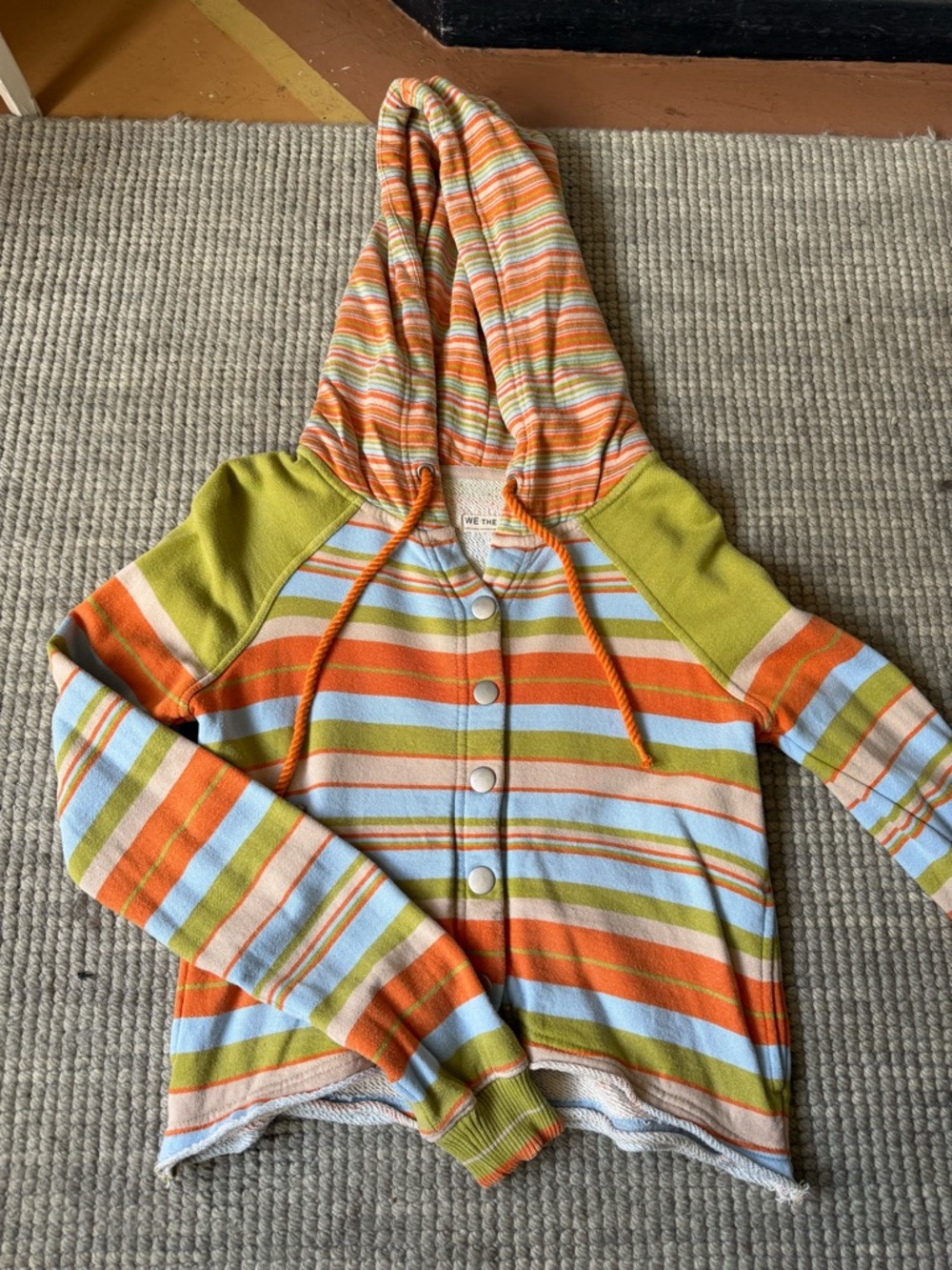 Free People We the Free ‘Bailey Striped Cardi’ Sweater